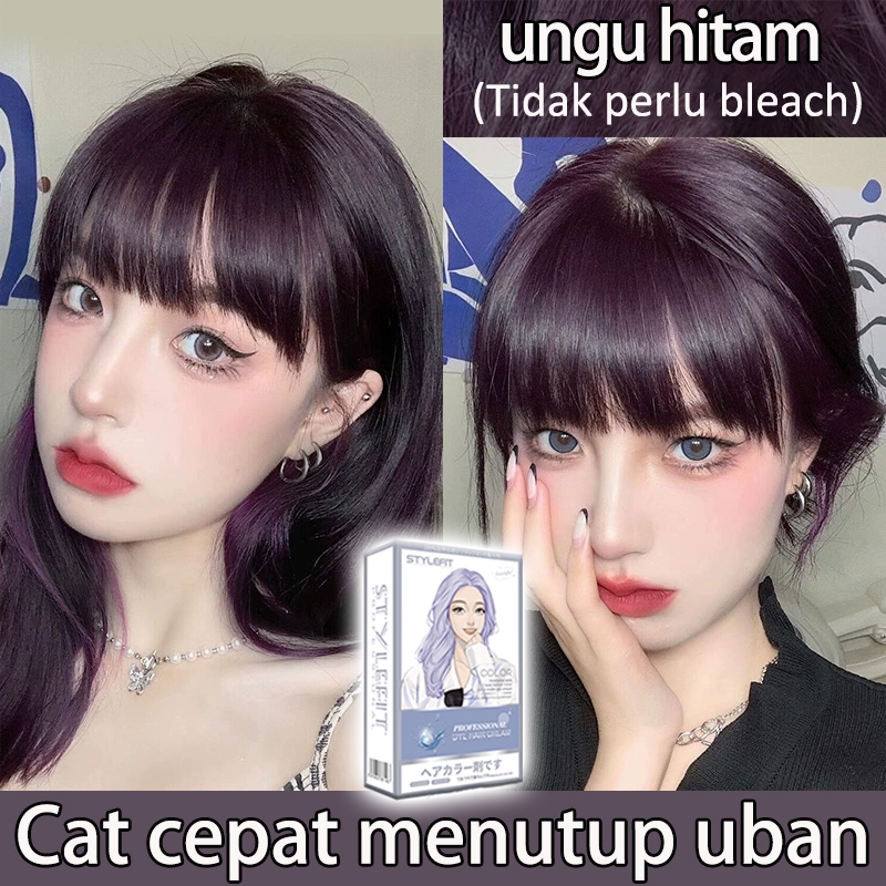 Jual 【Ready Stock】STYLE FIT cat rambut ungu hitam*200ml Tidak perlu ...