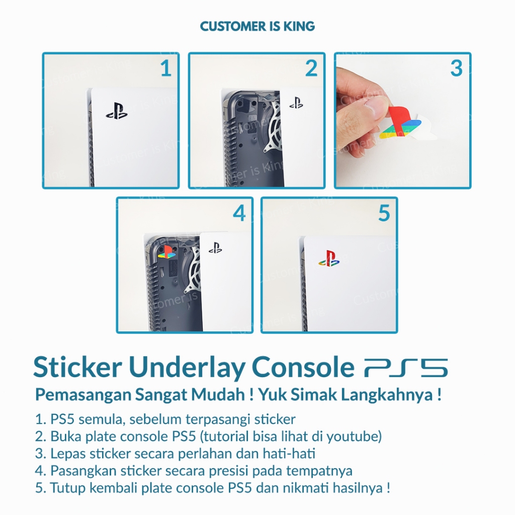 Jual Stiker Sticker Aksesoris PS5 PRO Playstation 5 Logo Underlay Decal ...
