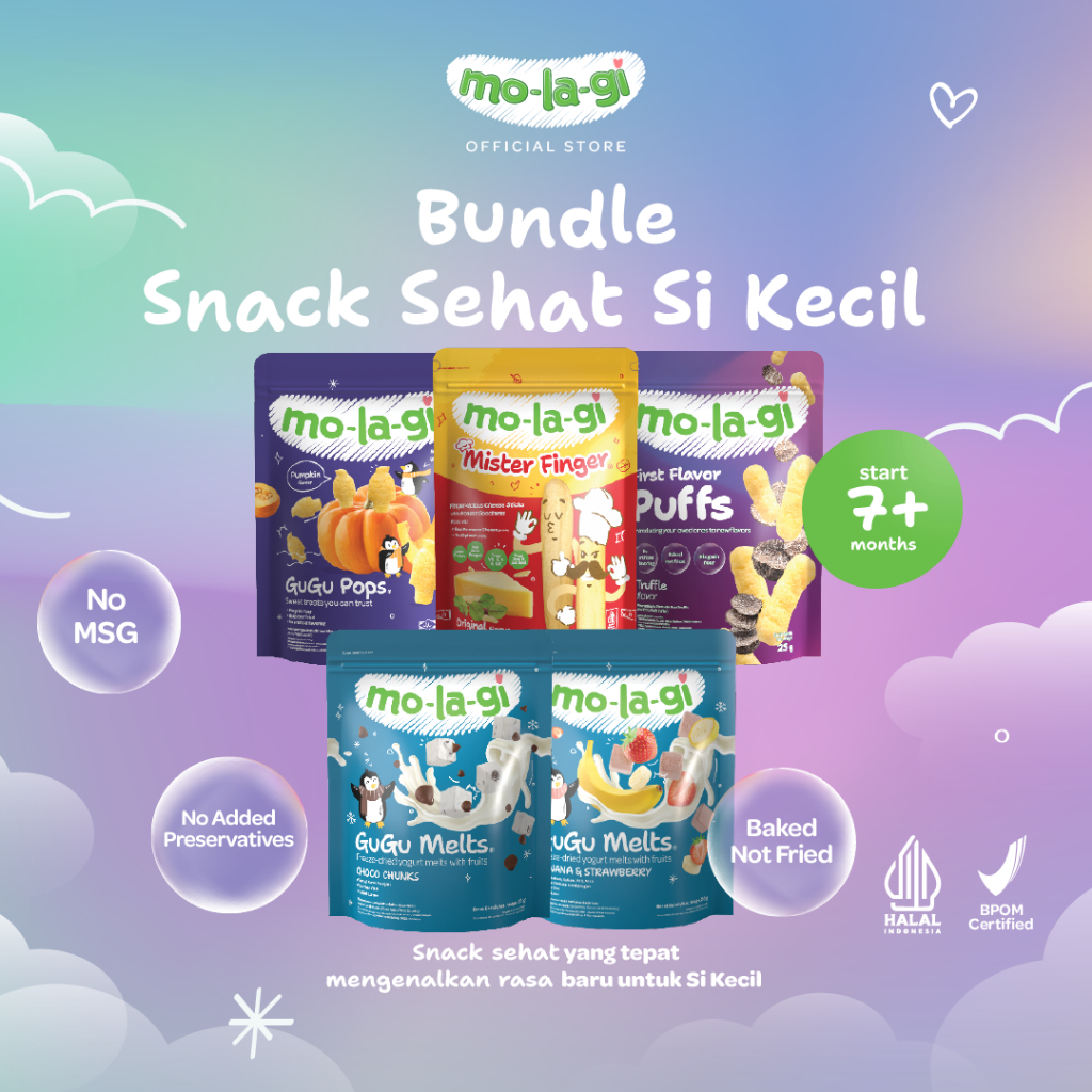 Jual Molagi - Bundle Mix E- Paket Isi 5 Snack Sehat Anak - Tanpa MSG ...