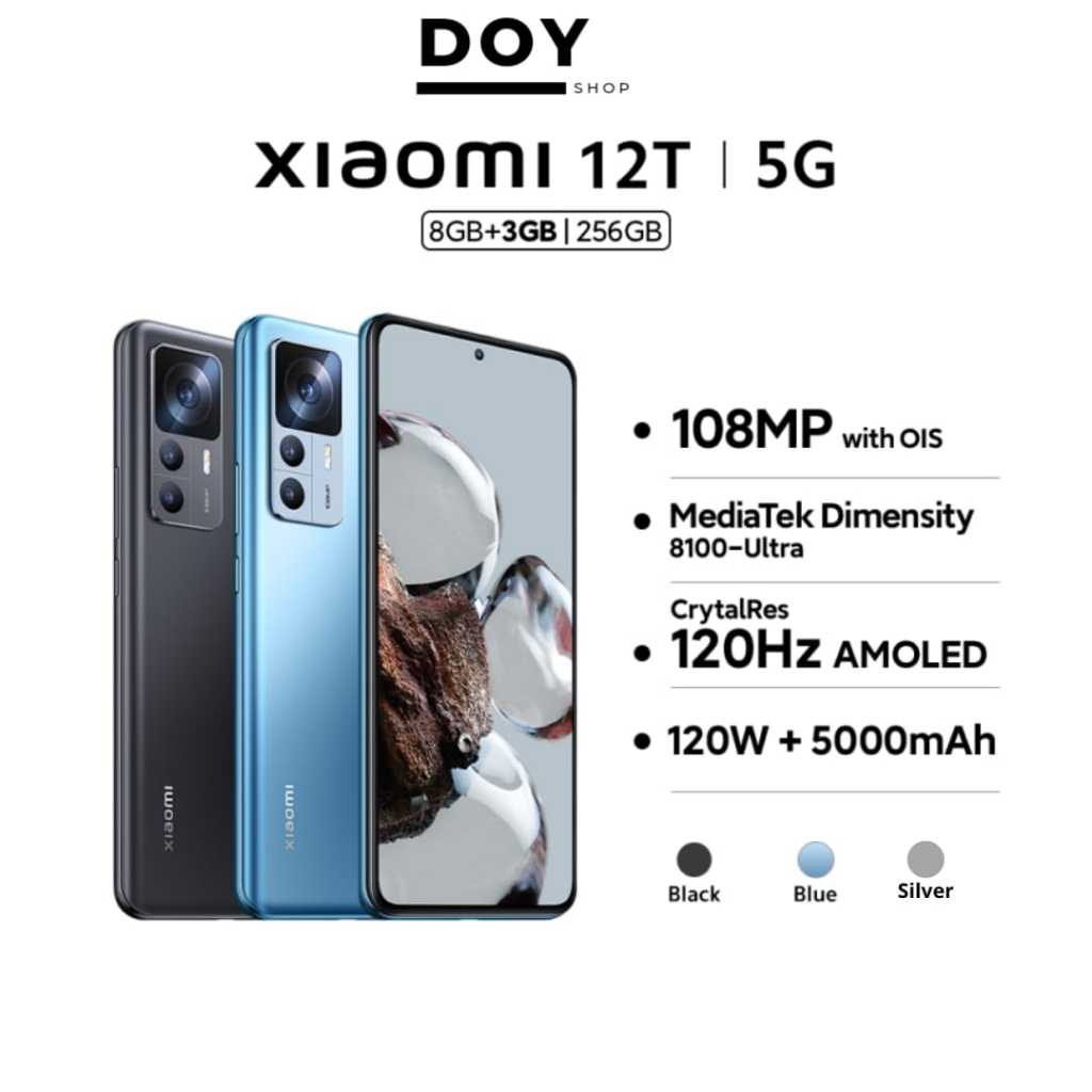 Jual Xiaomi 12T 8/128GB 8/256GB Original100% Inter Sinyal Permanen ...