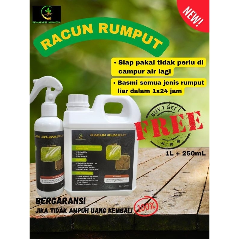 Jual PEMBASMI RUMPUT||RACUN RUMPUT|| 1L FREE 250ML | Shopee Indonesia