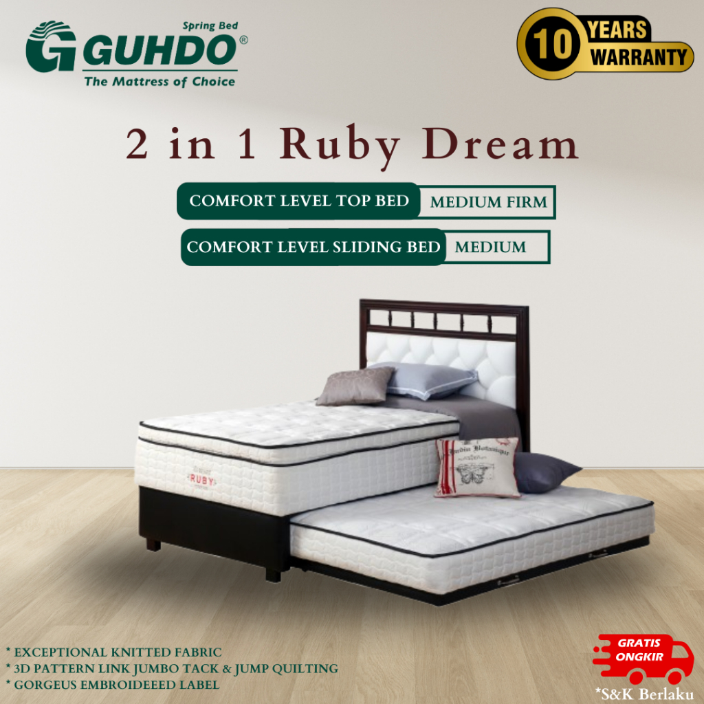 Jual GUHDO Kasur 2 in 1 Ruby Dream (HANYA KASUR) Tanpa Sandaran ...