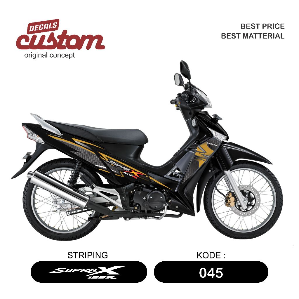 Jual stiker motor honda supra x 125 tahun 2006 2007 2008 2009 2010 dan ...