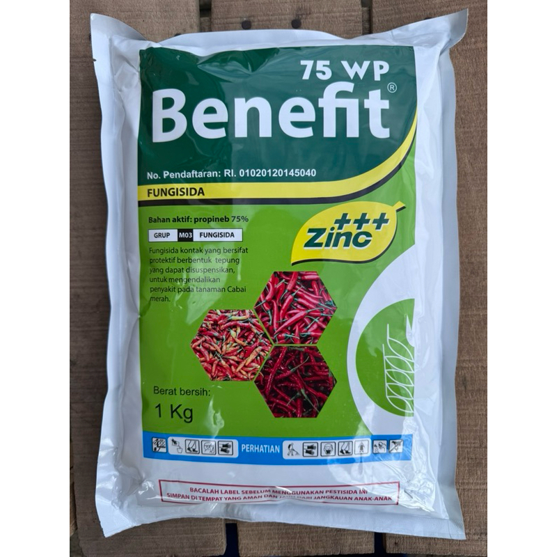 Jual Benefit 75wp fungisida kontak zinc+++ 1kg | Shopee Indonesia