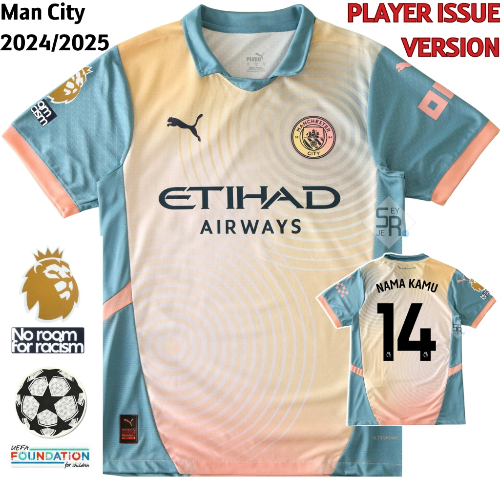 Jual PLAYER ISSUE Jersey Manchester City 4th 2024 2025 Baju Bola Man