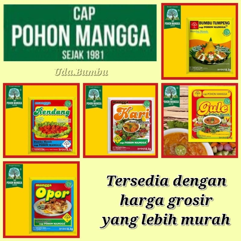 Jual 1 pcs Bumbu Cap Pohon Mangga (Tumpeng / Gule / Kari / Rendang ...