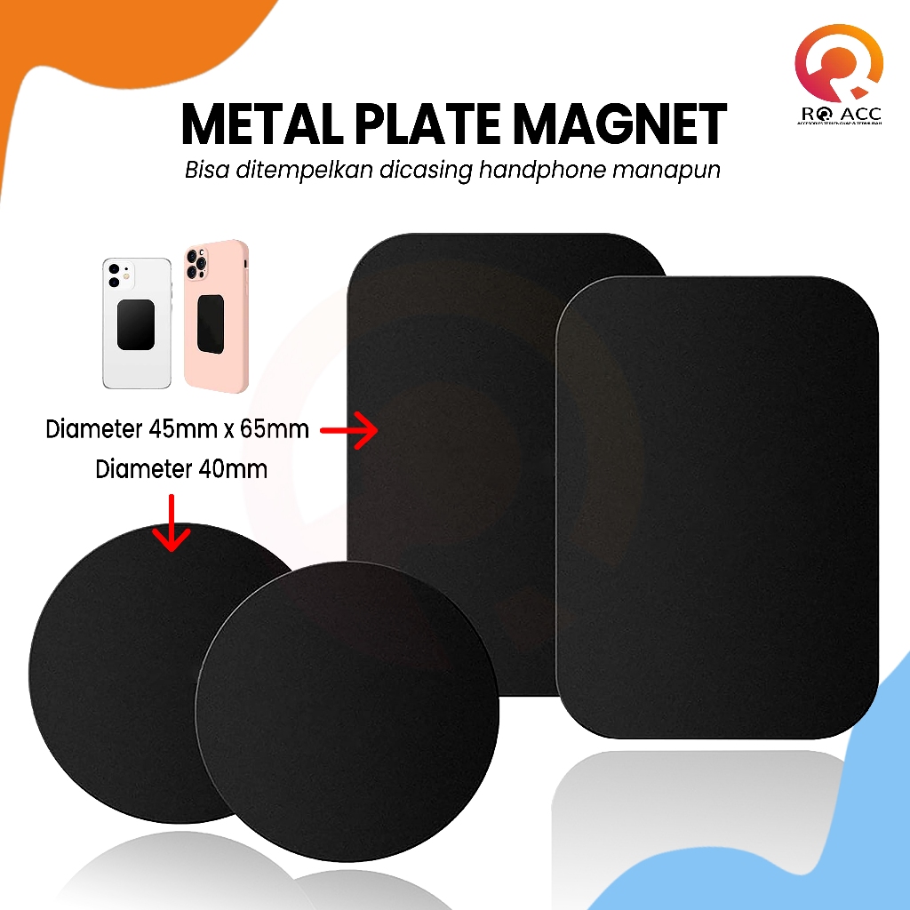 NANVAN Metal Plate Besi Di Hp/Case Untuk Car Holder Magnetic Mobil
