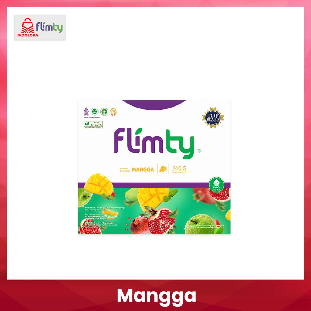 Jual Flimty Fiber - 1 Box isi 16 Sachet Fit Slim and Healthy ...