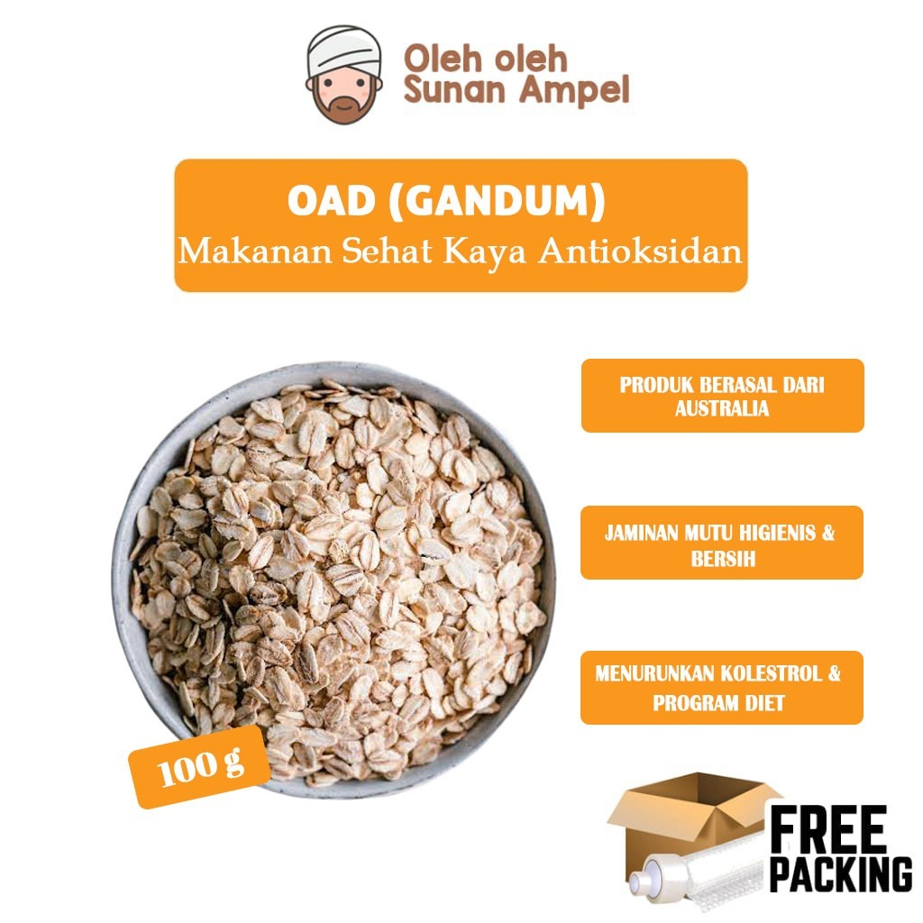 Jual Oatmeal 100 gr Menu Sarapan Sehat Kaya Antioksidan Sarapan Sehat ...