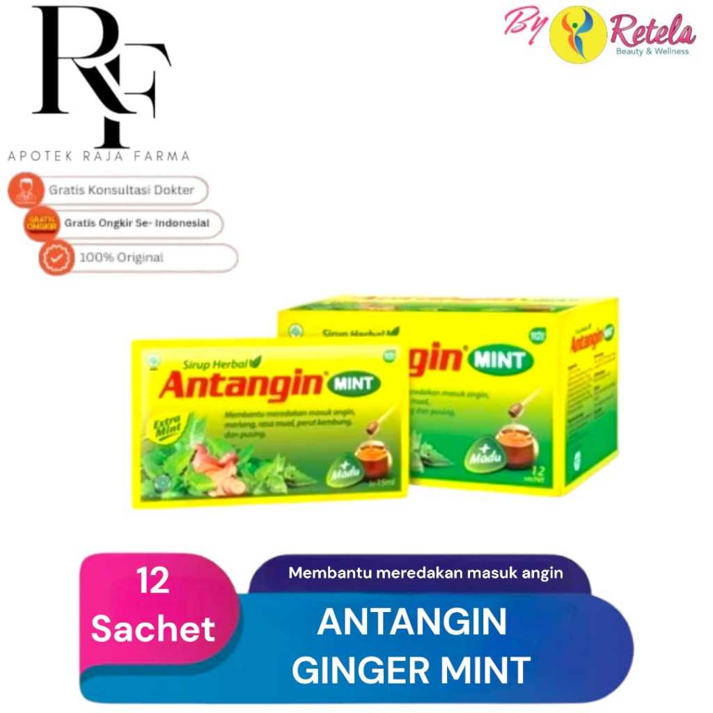 Jual ANTANGIN GINGER MINT 15MLX12 SACHET (Per Box) | Shopee Indonesia