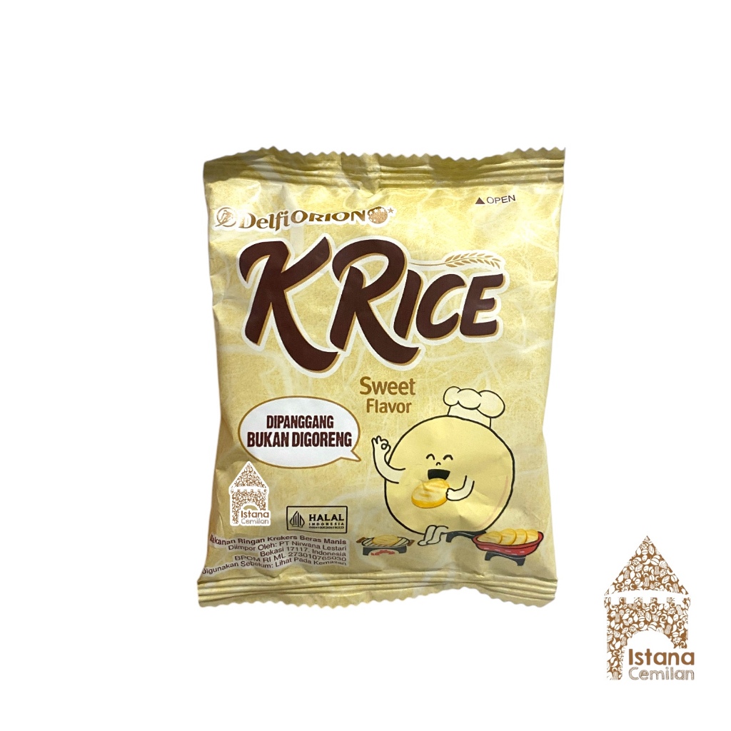 Jual Krice Delfi Orion Krekers Beras Sweet / Seaweed / Cheese SATUAN ...