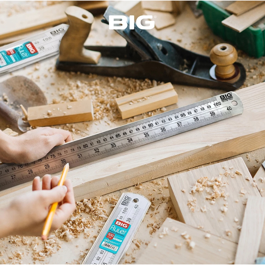 Jual BIG - Penggaris Besi / Stainless Steel Ruler Tebal dan Kokoh ...