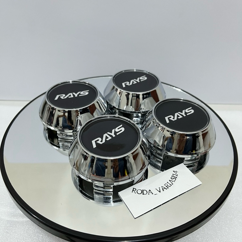 Jual Dop Roda Rays Tutup Velg Rays Racing kerucut Chrome motif rays ...