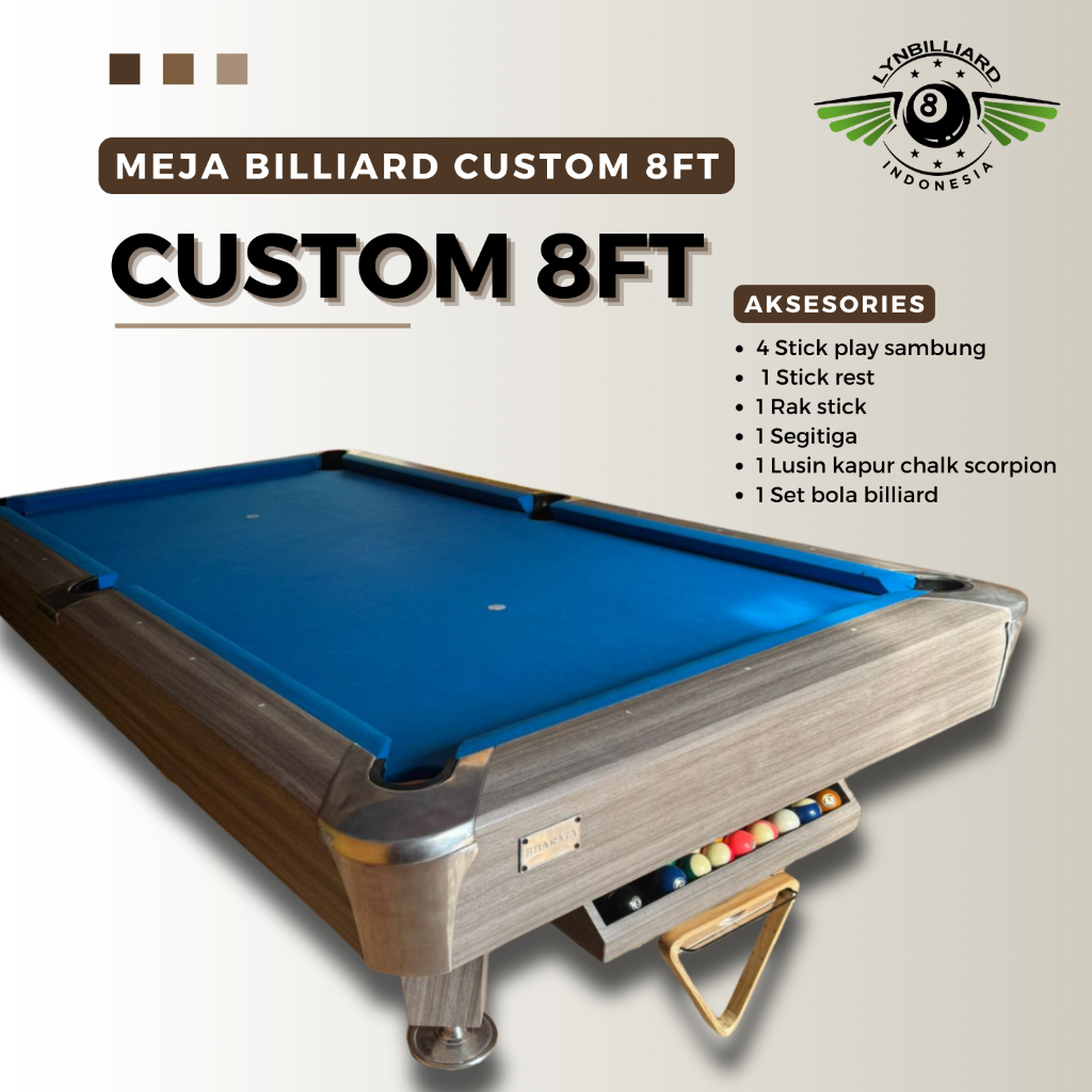 Jual MEJA BILLIARD CUSTOM 8FT LYN TIPE 3 | Shopee Indonesia