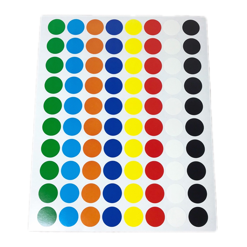 Jual TOM & JERRY - Label Color Dot 114/115/116/117/118 - Stiker Label ...