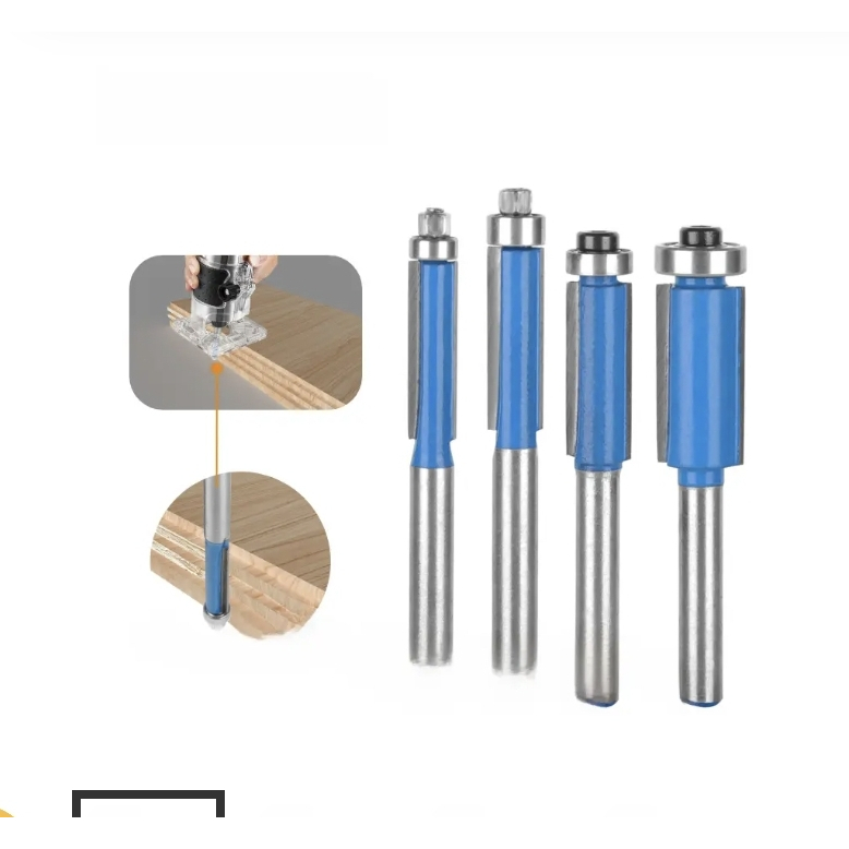 Jual 4pcs Mata Router Trimmer Flush Trim HPL PVC EDGING Bearing bawah ...