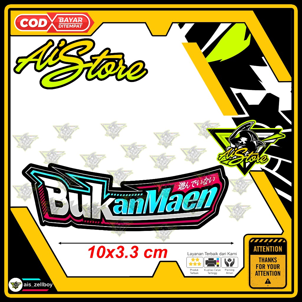 Jual Stiker Bukan Maen Aistore78 | Shopee Indonesia