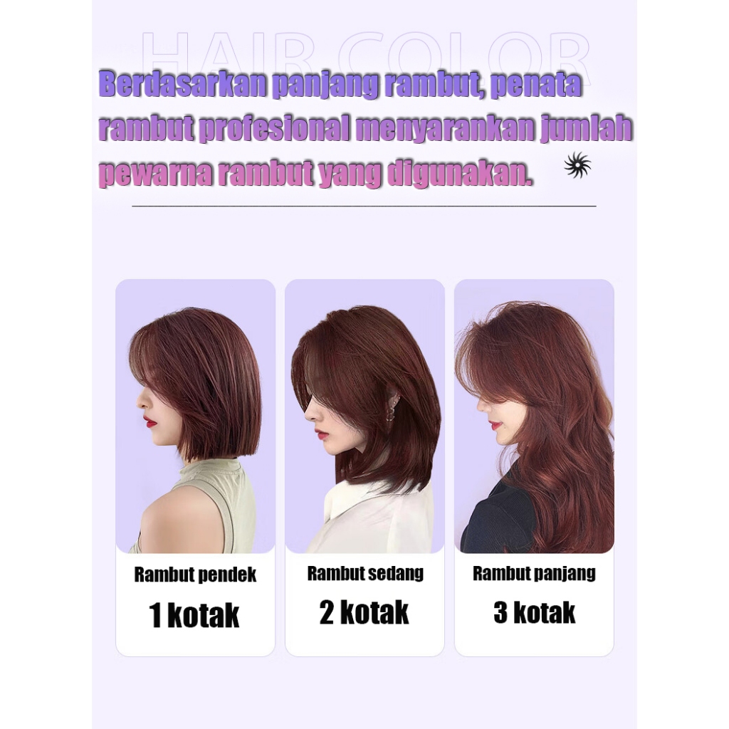 Jual 【Warna rambut yang populer】merah raspberry hair color*200ML sari ...