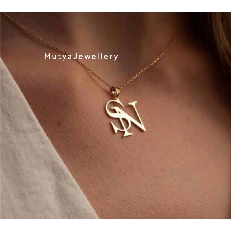 Jual Kalung Huruf / Kalung inisial Huruf / Kalung Huruf Premium