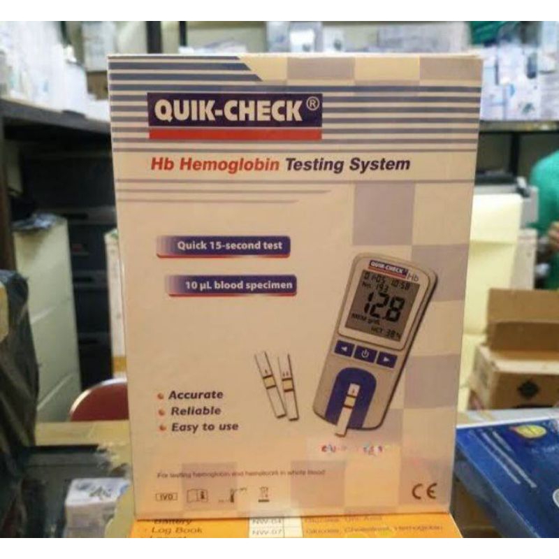 Jual Alat Quick Check Hemoglobin Meter/Alat Cek HB Dalam Tubuh | Shopee ...