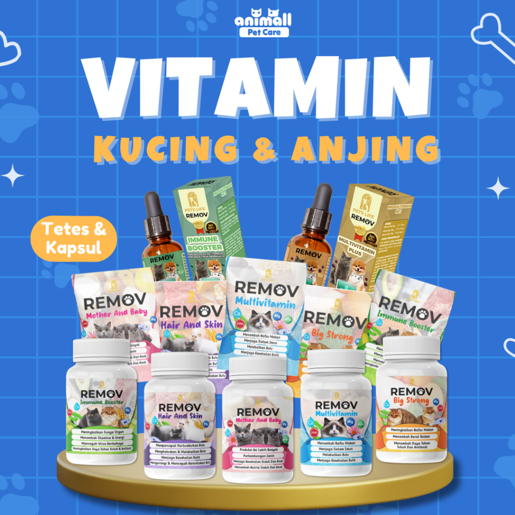 Jual Vitamin Kucing Dan Anjing Lengkap Untuk Anabul Bulu Nafsu Makan ...