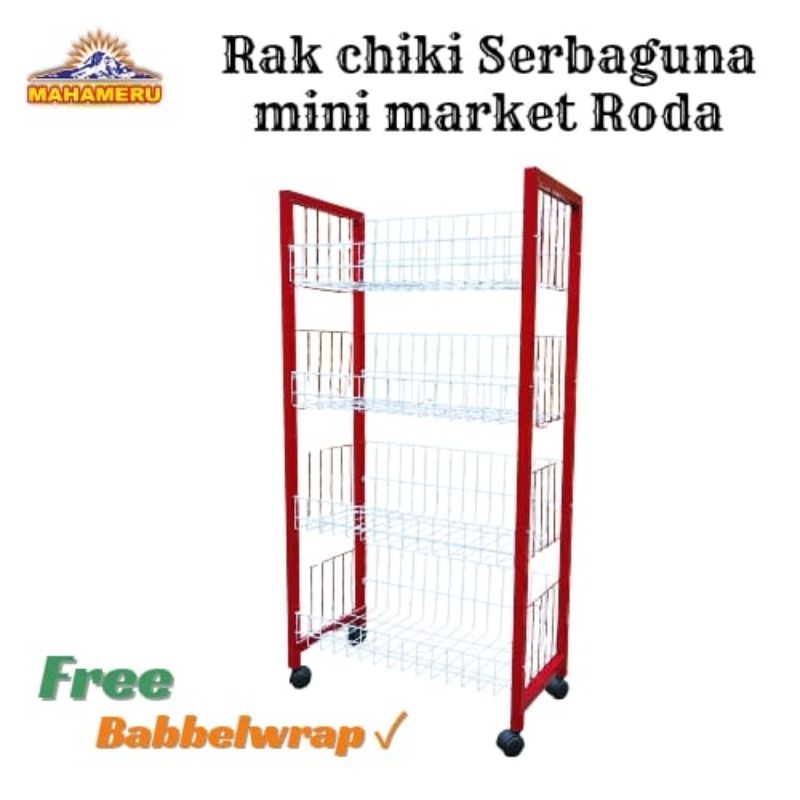 Jual Rak serbaguna 4 susun + Roda | Shopee Indonesia