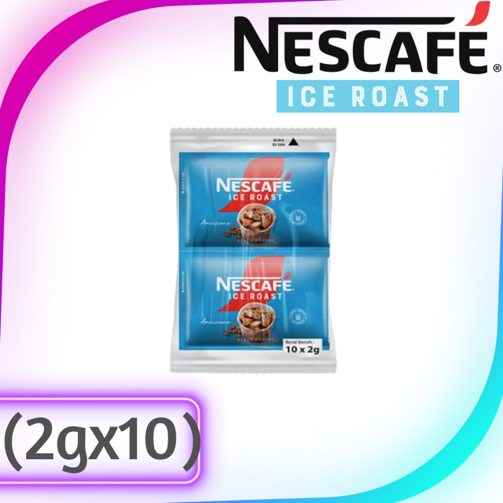 Jual Nescafe Ice Roast Kopi Instant Americano Kemasan 10 x 2g | Shopee ...