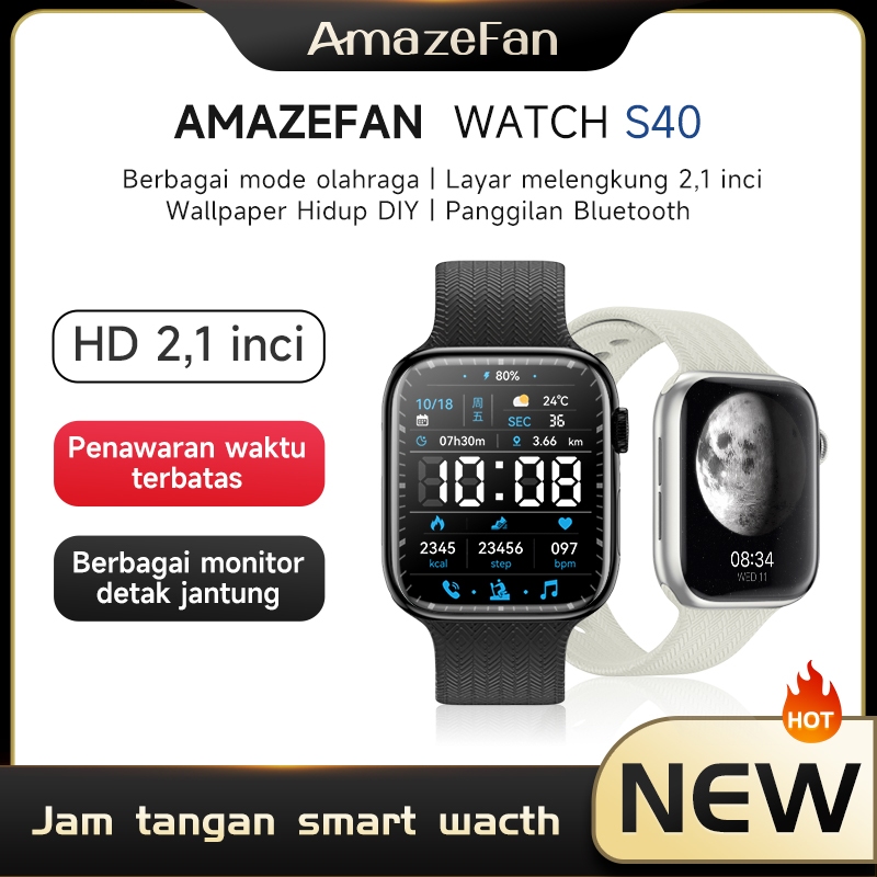 Jual AmazeFan Smartwatch S40 Jam Tangan Olahraga Bluetooth Health