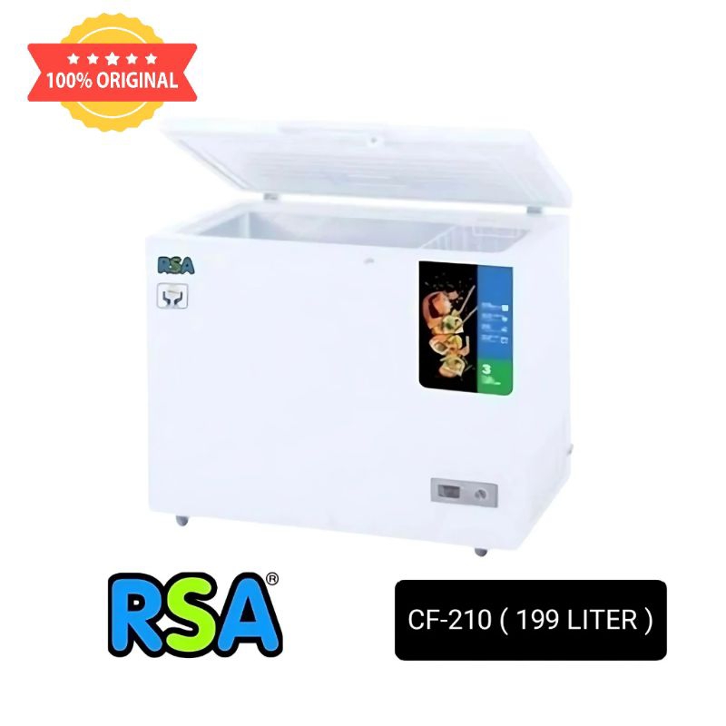 Jual CHEST FREEZER RSA CF-210 199L ( LEMARI PEMBEKU ) | Shopee Indonesia