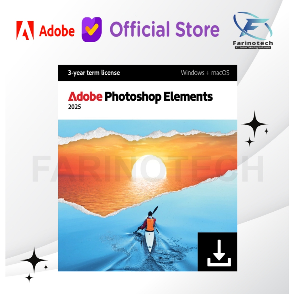 Jual Adobe Elements 2025 PC/ Mac 1 User 3 Tahun Original