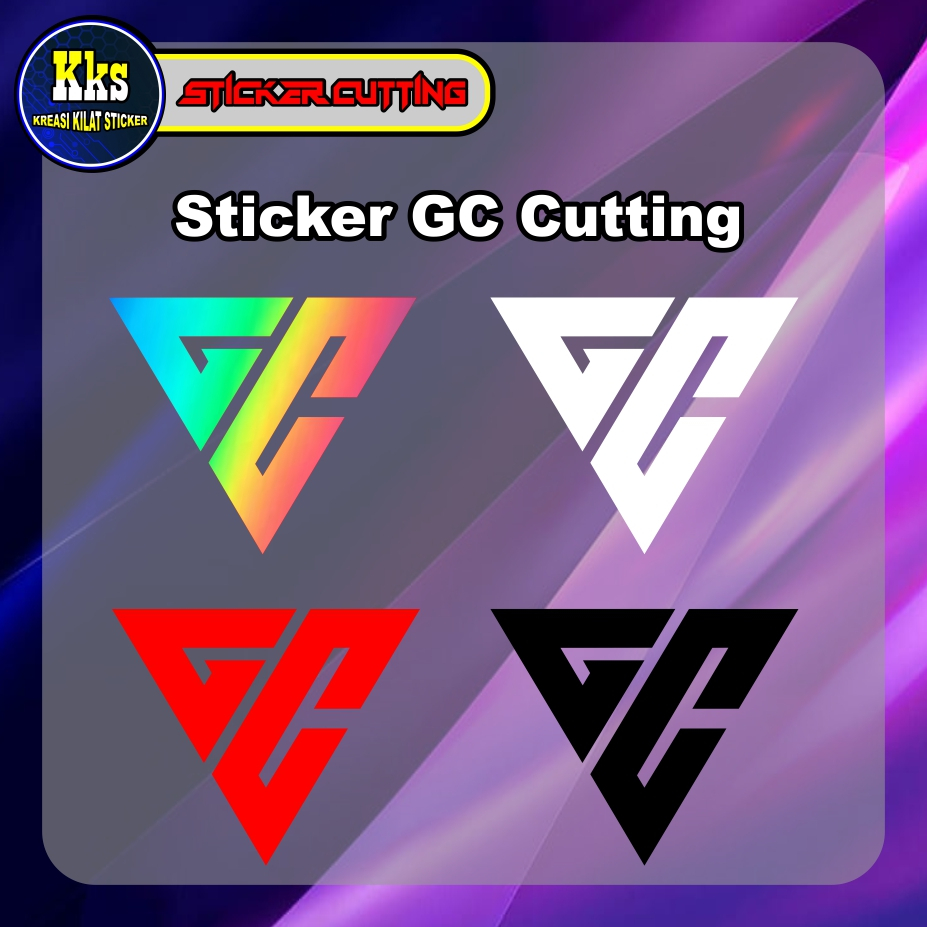 Jual Stiker GC cutting, logo GC VIRAL BAHAN REFLEKTIF MENYALA SAAT ...