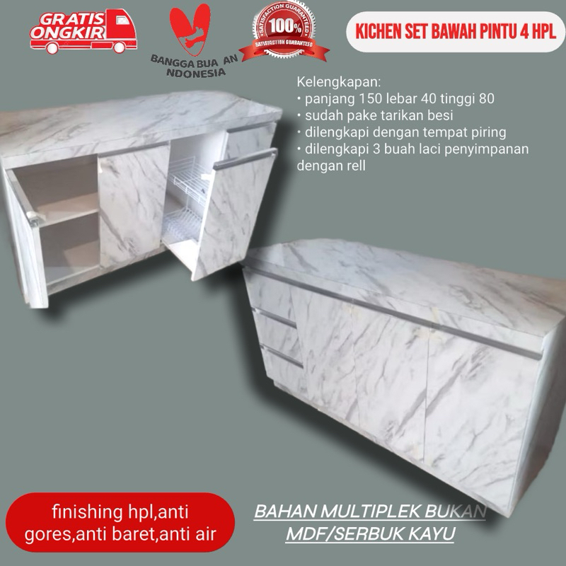 Jual (FREE ONGKIR & FREE PEMASANGAN)KABINET KICHEN SET BAWAH HPL PINTU ...