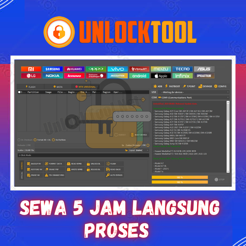 Jual Unlocktool aktif 5 jam | Shopee Indonesia