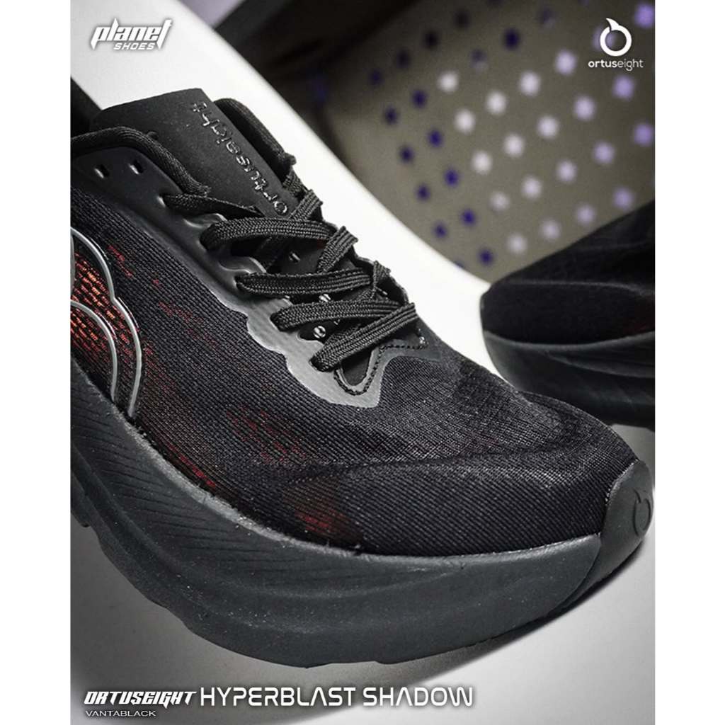 Jual SEPATU RUNNING ORTUSEIGHT HYPERBLAST SHADOW VANTABLACK | Shopee ...