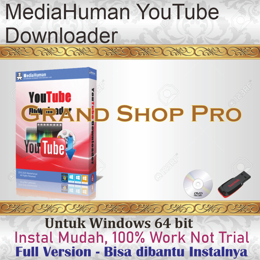 Jual MediaHuman YouTube Downloader 3.9.9.97 (1312) (Full Version, Not ...