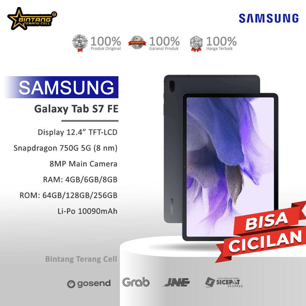 Jual Samsung Galaxy Tab S7FE 5G RAM 6/128GB galaxy tab s7fe 5G ram 6 ...