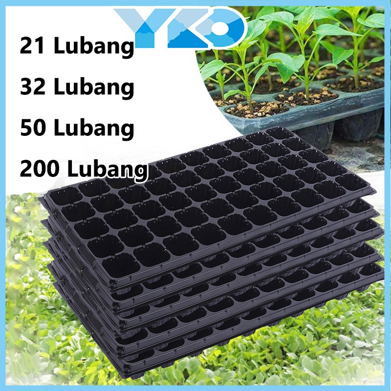 Tray Semai Pot Tray Penyemaian Bibit Tanaman 21/32/50/72/105/128/200 Holes