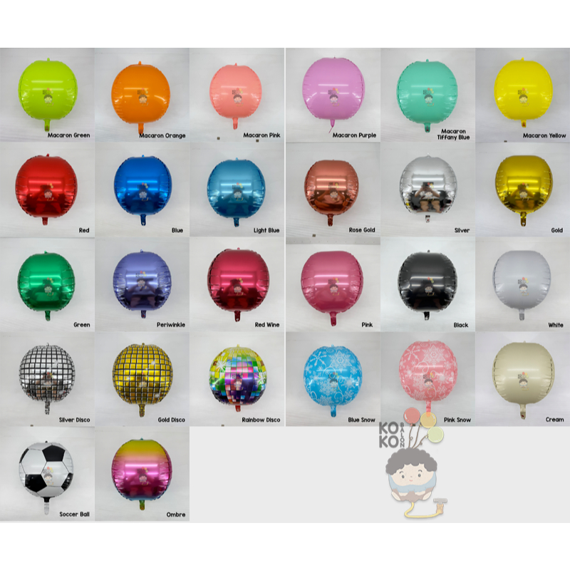 Jual Balon Foil Orbz 4D Bola 22 inch | Shopee Indonesia