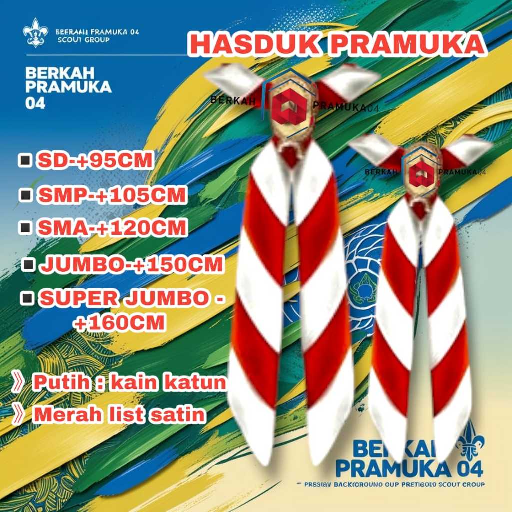Jual Hasduk Pramuka SD SMP SMA JUMBO (Ecer) | Shopee Indonesia