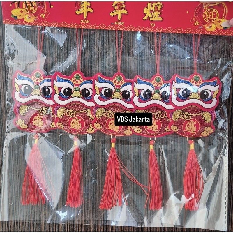 Jual GANTUNGAN ANGPAO BARONGSAI NAGA LIONG ULAR SNAKE POHON SAKURA ...