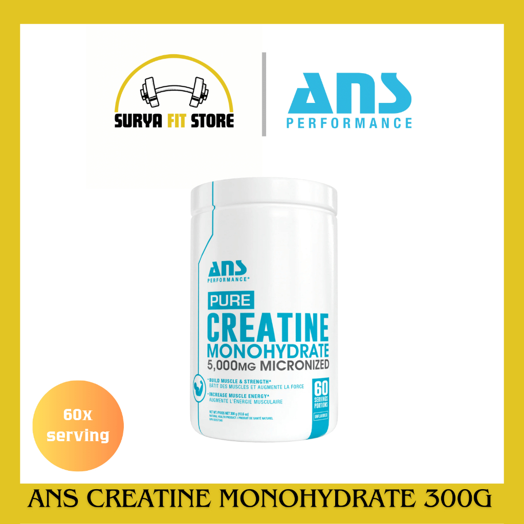Jual ANS Creatine Monohydrate 5000mg Micronized 300gram 60 servings ...