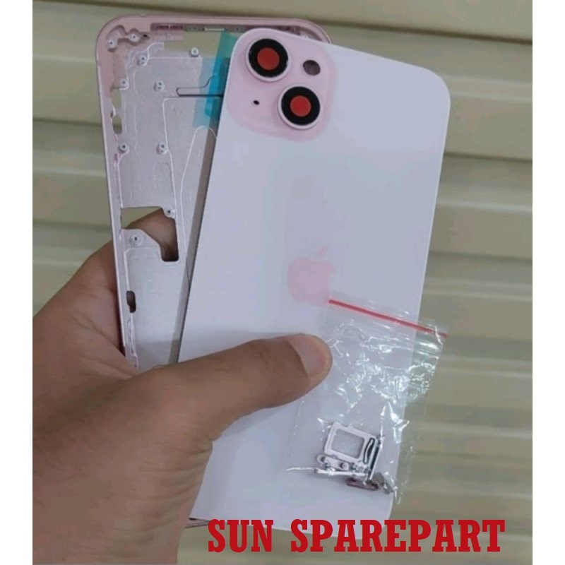 Jual HOUSING IP 15 / 15 PLUS / 16 / 16PLUS HOUSING BACK CASING BACK ...