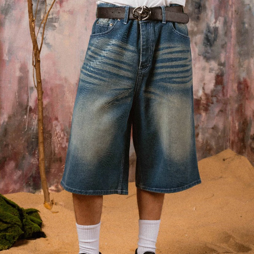 Jorts Pants Blue Retro