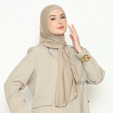 Alawiyahijab Elma Instant TENCEL™ Antibacterial (Segitiga Oval Instant) Breathable Cooling
