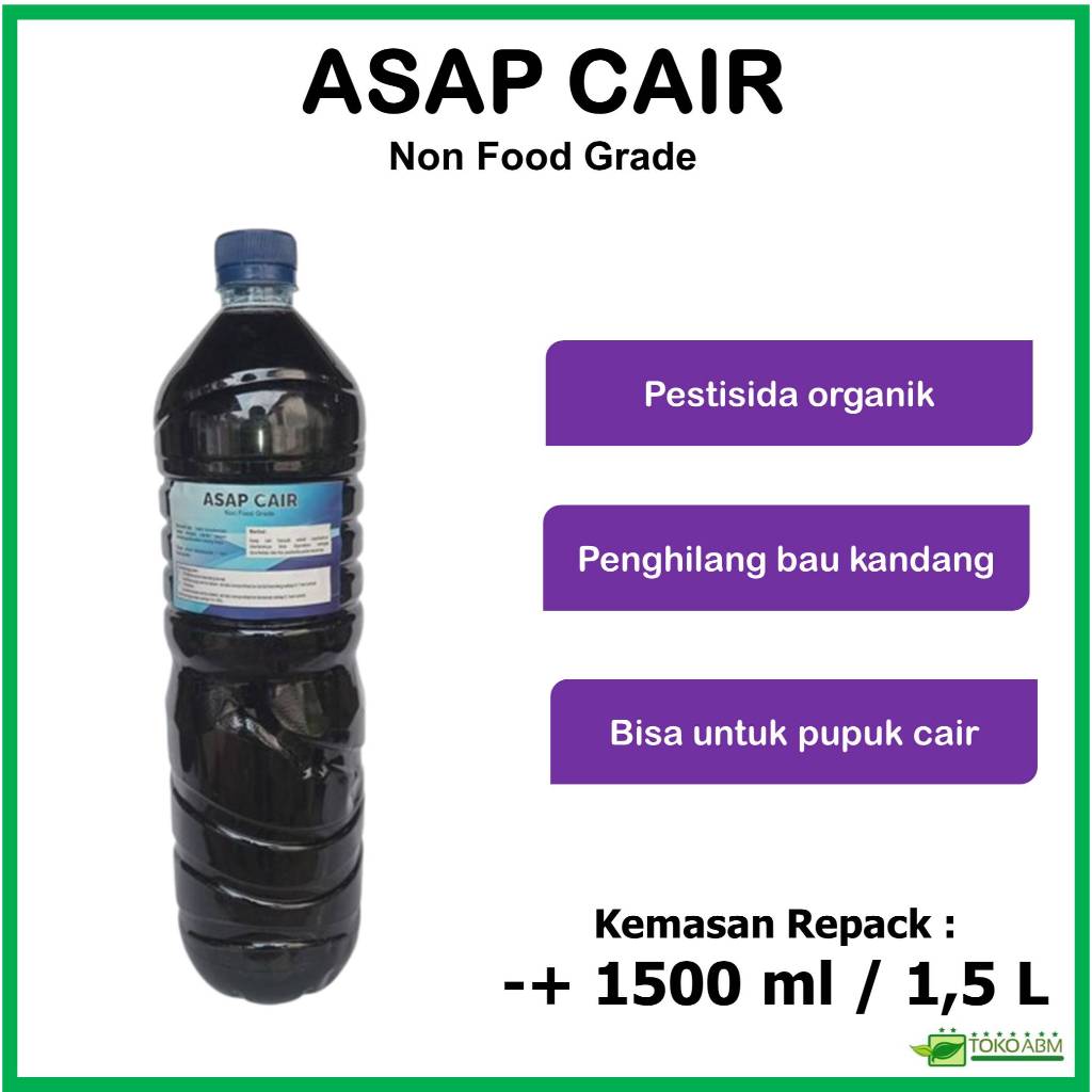 Jual Asap Cair Original Arang Kayu Non Food Grade Kemasan 1500 ml ...