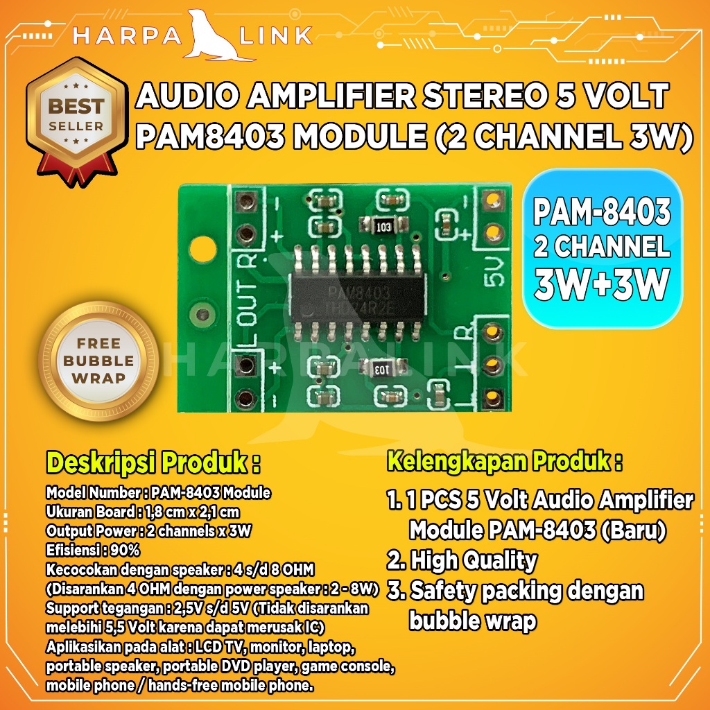 Jual PAM8610 12V Power Amplifier Class D Mini Stereo 2 Channel 2x15W ...