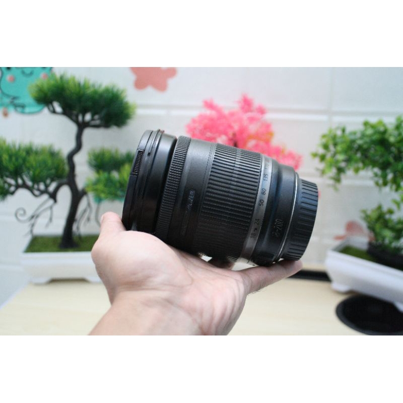 Jual canon 18-200mm is lensa sapujagad mantap hasil tajam | Shopee