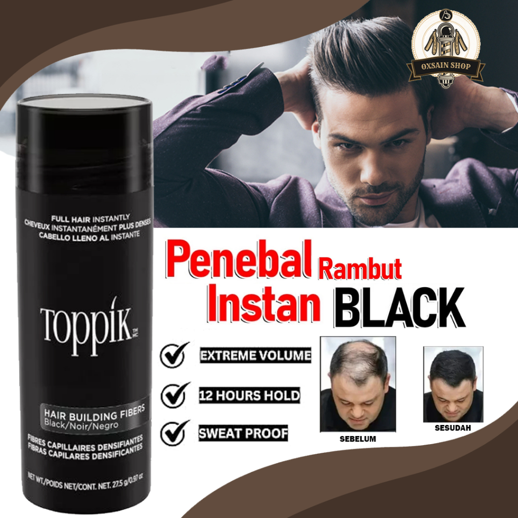 Jual Penebal Rambut Bubuk Penebal Rambut Kebotakan TOPIK Fiber | Shopee ...