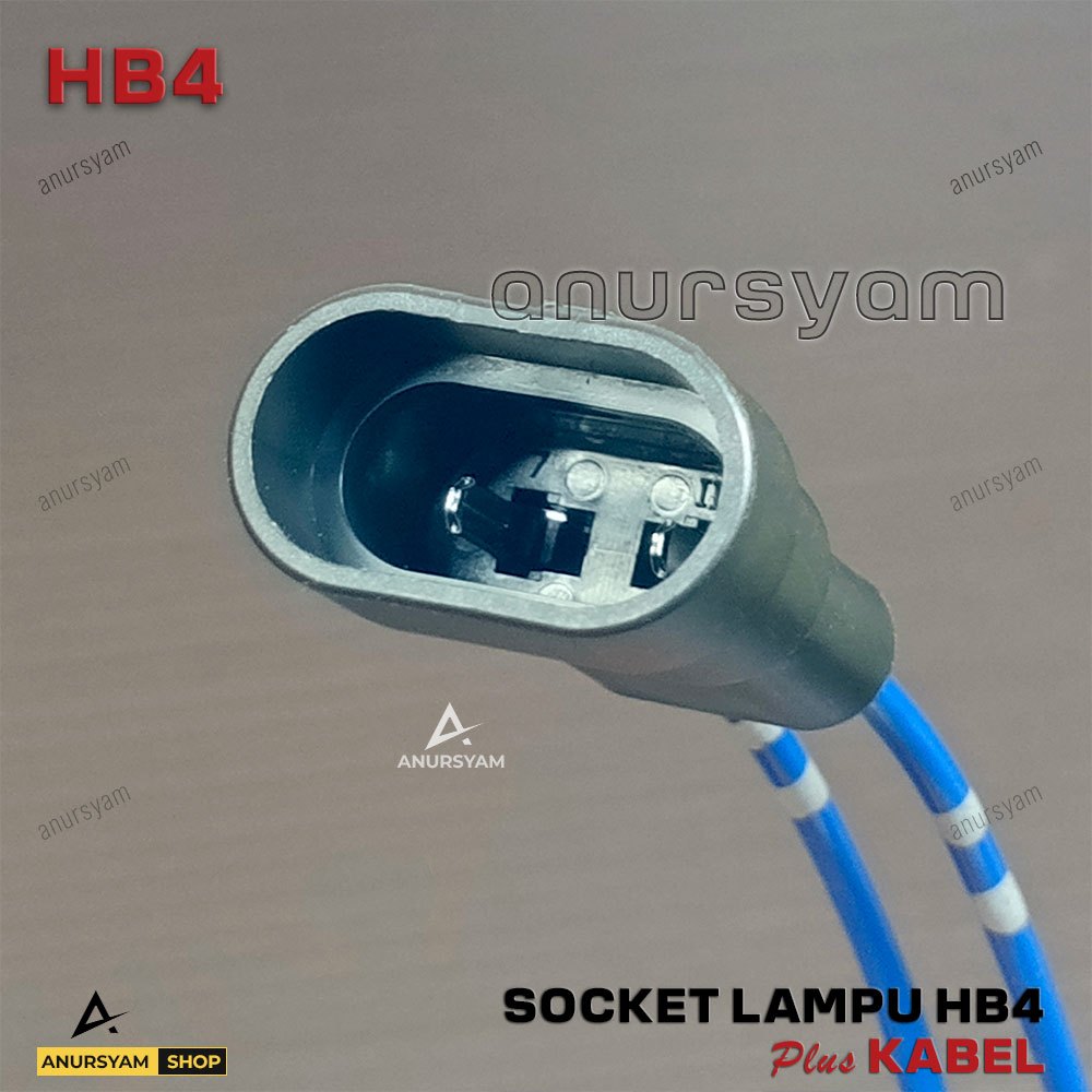 Jual Soket Lampu HB3 / HB4 Male Plus Kabel - Socket Fitting Bohlam ...