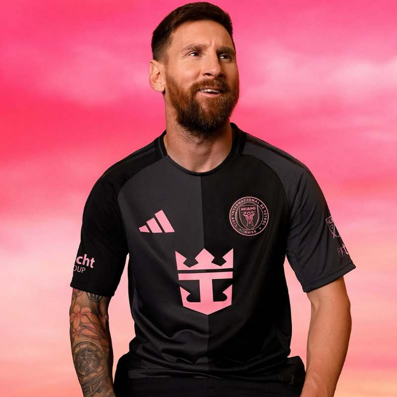 Jual Jersey Inter Miami Away 2025 2026 New Player Issue Baju Bola Hitam ...